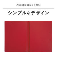 セキセイ クリップファイルダブル 発泡美人 A4 レッド FB-2036-20 1セット(3冊)