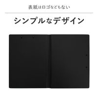 セキセイ クリップファイルダブル 発泡美人 A4 ブラック FB-2036-60 1パック(3冊入)