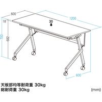 サンワサプライ フォールディングデスク(W1200xD600) FLD-12060M 1個（直送品）