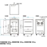 サンワサプライ 扉付き機器収納ボックス CP-SBOX4572 1台（直送品）
