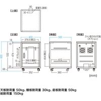 サンワサプライ 扉付き機器収納ボックス CP-SBOX4560 1台（直送品）