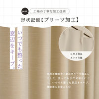 サンローズ 4枚組 カーテン レースカーテンセット デリス 1000×850mm グレージュ 1セット(4枚入)（直送品）