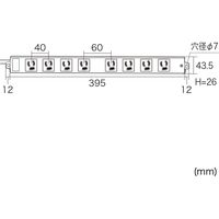 延長コード 電源タップ 3m 3P（ピン） 8個口 マグネット ホワイト TAP-KS8-3 サンワサプライ 1個（直送品）