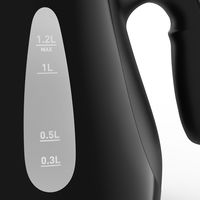 ティファール 電気ケトル ジャスティン プラス490 ブラック 1.2L KO4908JP 1台