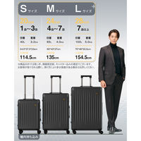 New Trip スーツケース 拡張機能・HINOMOTO超静音キャスター【NT-XB0502】 NT-XB0502 ブラック L 1台（直送品）