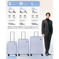 New Trip スーツケース 拡張機能・HINOMOTO超静音キャスター【NT-XB0502】 NT-XB0502 ヘイズブルー S 1台（直送品）