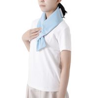 首に巻く氷のう ライトブルー 武田コーポレーション 冷却用品 首ベルト 繰り返し 氷嚢 ひんやりグッズ 1個