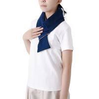 首に巻く氷のう ネイビー 武田コーポレーション 冷却用品 首ベルト 繰り返し 氷嚢 ひんやりグッズ 1個