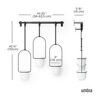 アントレックス プランター Umbra トリフローラ ハンキングプランター 481918 1個（直送品）