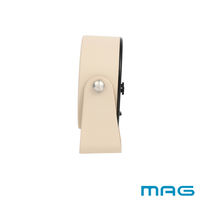 ノア精密 置き時計 モナカ MAG 連続秒針 目覚まし時計 アイボリー 482658 1個（直送品）