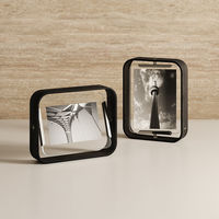 アントレックス Umbra フォトフレーム ベルウッドデスクフレーム 18.8×23.9cm 木製 ガラス ブラック 482881 1個（直送品）