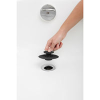 アントレックス 排水口ごみ受け umbra アンブラ フレックス ドレインストッパー ヘアキャッチャー ブラック 483322 1個（直送品）