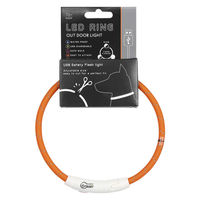 ルークラン ライト 散歩 犬 ループセイフ LEDリング 45 オレンジ 495844 1個（直送品）