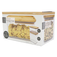 イトウ 保存容器 1.1L 木目調 クリア 保存ケース 497104 1個（直送品）