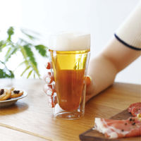 シービージャパン ビアグラス 耐熱 ダブルグラス 泡を楽しむ 498649 1個（直送品）