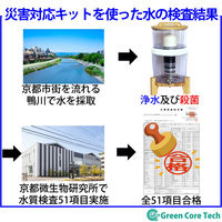 グリーンコアテック BelleWater セラミックフィルター式浄水器(災害対応キット付) BW-1000E 1台（直送品）