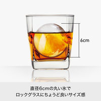 ライクイット 製氷皿 俺の丸氷 アイスボールメーカー ブラック STK-06 日本製 1個