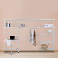 【軒先渡し】エレクター ベーシックシリーズ フラットシェルフ 連結用天板 幅450×奥行450mm ホワイト 1枚（直送品）