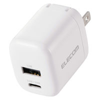 USB充電器 タイプC PD 33W USB-C×1 USB-A×1 小型 白 EC-AC11433WH エレコム 1個（直送品）