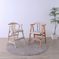 平インテリア産業 ベビーチェアワイド 生後7か月から 天然木 ライトブラウン TC-201 TN/LBR 1台（直送品）