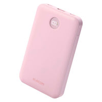 モバイルバッテリー 10000mAh 大容量 小型 22.5W 残量表示 ピンク DE-C76-10000PN エレコム 1個（直送品）