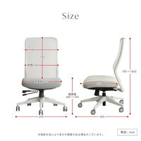 Netforce シースルーチェア チェア 肘なし オフィスチェア ブラックフレーム×座面ネモフィラブルー 1脚（直送品）