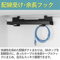 【組立設置込】プラス SA(エスエー) 平机 幅1800×奥行600×高さ720mm ミディアムウッド×ホワイト 1台（直送品）