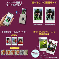 フジフィルム チェキ instax mini LiPlay+ 専用フィルム1パック(10枚)付 BEIGE 1Pset 1セット（直送品）