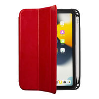 サンワサプライ iPad mini 2021 Apple Pencil収納ポケット付きケース PDA-IPAD1814R 1個（直送品）