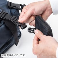 サンワダイレクト リュックベルト用スマホポーチ（ベルト取付・3通り設置可能・ブラック） 200-BAGOP1BK 1個（直送品）