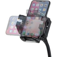 サンワダイレクト スマートフォン用車載ホルダー（ドリンクホルダー・カップホルダー・フレキシブルアーム・ホルダー調整・ワンタッチ取り外し） 1個（直送品）