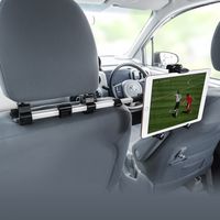 サンワダイレクト 車載ヘッドレストホルダー（ヘッドレスト・タブレット・スマートフォン・後部座席用・位置調整） 200-CAR070 1個（直送品）