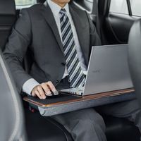 サンワダイレクト 膝上デスク（ノートパソコン・木目・クッション・テーブル） 200-HUS007 1個（直送品）