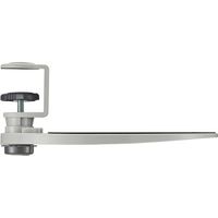 サンワダイレクト マウステーブル（360度回転・クランプ式・硬質プラスチックマウスパッド・ライトグレー） 200-MPD021W 1個（直送品）