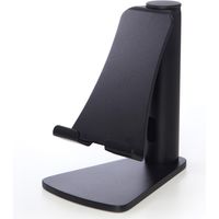 サンワダイレクト iPad・タブレットPCアルミスタンド（縦置・横置き対応・ブラック） 200-STN005BK 1個（直送品）