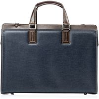 サンワダイレクト ダレスバッグ（ビジネスバッグ・日本製・ショルダーベルト付属・2WAY・デニム使用・鍵付・ネイビー） 200-BAG145NV 1個（直送品）