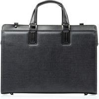 サンワダイレクト ダレスバッグ（ビジネスバッグ・日本製・ショルダーベルト付属・2WAY・デニム使用・鍵付・ブラック） 200-BAG145BK 1個（直送品）