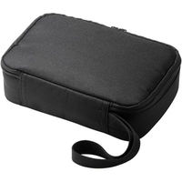 サンワダイレクト トラベルポーチ（PC周辺収納ポーチ・充電器ポーチ・ブラック） 200-BAGIN005BK 1個（直送品）