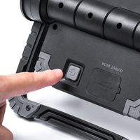 サンワダイレクト LED投光器（作業灯・充電式・屋外・アウトドア・最大20W・最大850ルーメン・バッテリー内蔵・COBチップ） 1個（直送品）