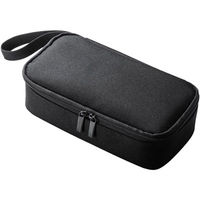 サンワダイレクト 旅行用収納ポーチ（充電器・ケーブル・ACアダプター・モバイルバッテリー・ブラック） 200-BAGIN006BK 1個（直送品）