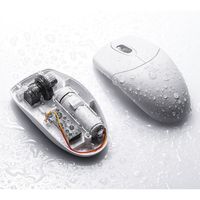 サンワダイレクト ワイヤレスマウス（防水・防塵・IP68・抗菌・静音・IRセンサー・1600カウント） 400-MA113W 1個（直送品）