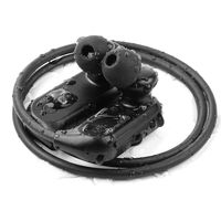 サンワダイレクト Bluetoothイヤホン　マイク搭載（Bluetooth5.0・IPX5防水・軽量・ブラック） 400-BTSH012BK 1個（直送品）