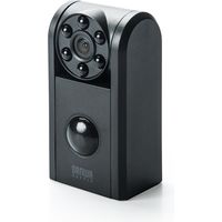 サンワダイレクト 防犯カメラ 小型（屋内用・家庭用・HD画質・赤外線LED・セキュリティーカメラ・赤外線感知・音声記録可能・ブラック） 1台（直送品）