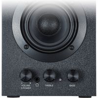 サンワダイレクト ブックシェルフスピーカー(低音高音調整可能・ステレオ・高音質) 400-SP068 1個（直送品）