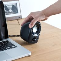 サンワダイレクト PCスピーカー(USB電源・小型・3.5mm接続・高音質・4W) 400-SP067 1個（直送品）