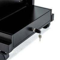 サンワサプライ サイネージ向けモニタスタンド セキュリティーボックス付 幅542×奥行500×高さ1240mm ブラック CR-LAST30 1個（直送品）