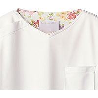 住商モンブラン スクラブ レディス 半袖 ピーチ×アメリ ピンク LW603-22 1枚　スクラブ（直送品）