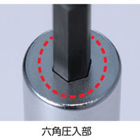 ロブテックス ストロック　スタンダードソケット　高耐久タイプ　6角　対辺12ｍｍ DSX12S 1個