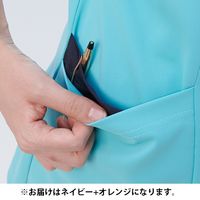 ナガイレーベン チュニック ネイビー+オレンジ LL AY-4222