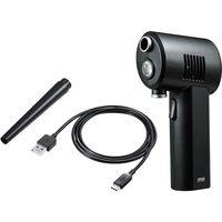 サンワサプライ 電動エアダスター 充電式 LEDライト付き CD-ADE1BK（直送品）